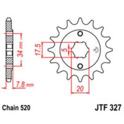Звездочка передняя JT Sprockets (шаг 520 ) JT JTF327
